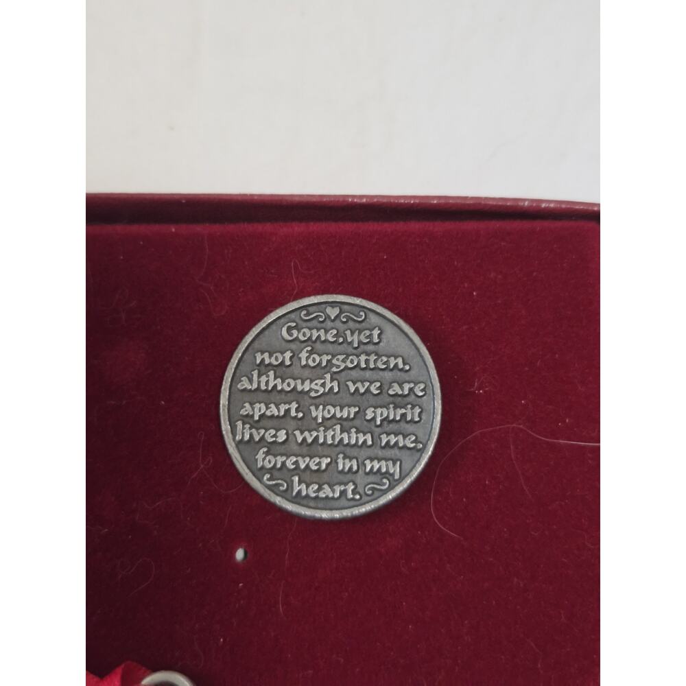 John W. Mooney Jr. MERRY CHRISTMAS FROM HEAVEN Pewter Ornament Vintage 1990 - Picture 2 of 4